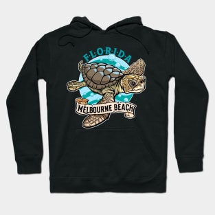 Loggerhead Sea Turtle Melbourne Beach Florida Hoodie